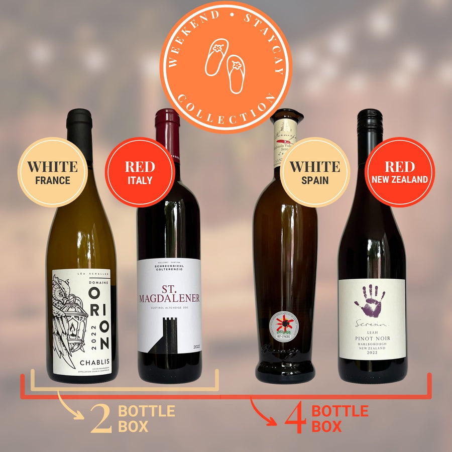 Wines in Weekend Staycay Mixed-Hue Wine Collection by box